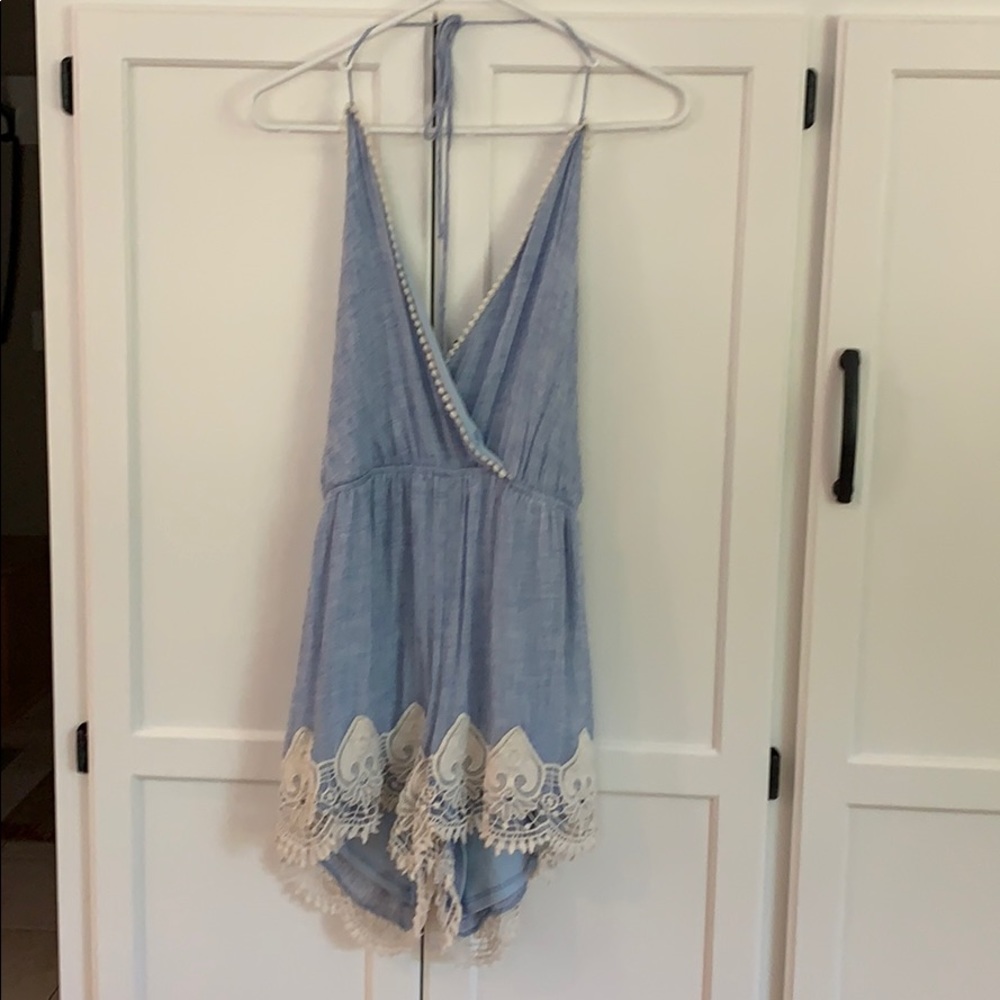 Open back romper